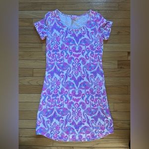 Lilly Pulitzer tammy dress xs upf 50 amethyst beach bathers flamingos stretch